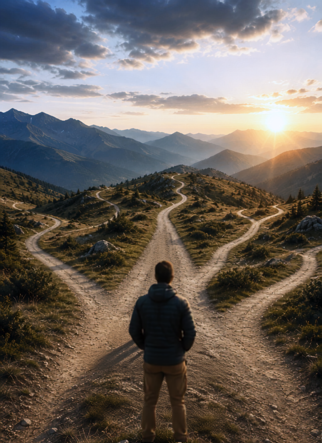 A visual collage representing the many paths, people, and decisions across a career in recruiting.